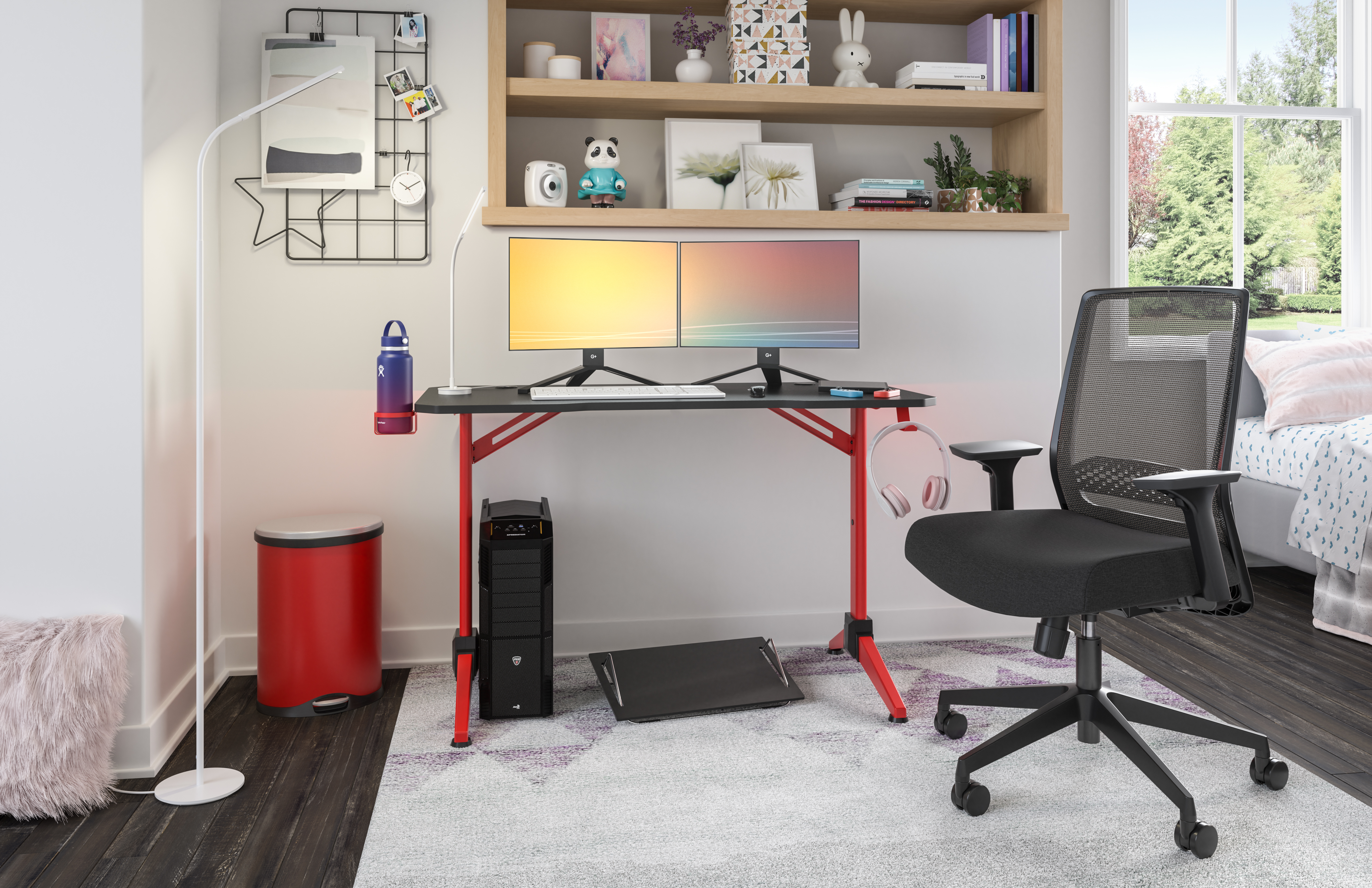 Ultimate Computer Gaming Desk, 47.2”W x 23.6”D x 29.5”H – 5393RD