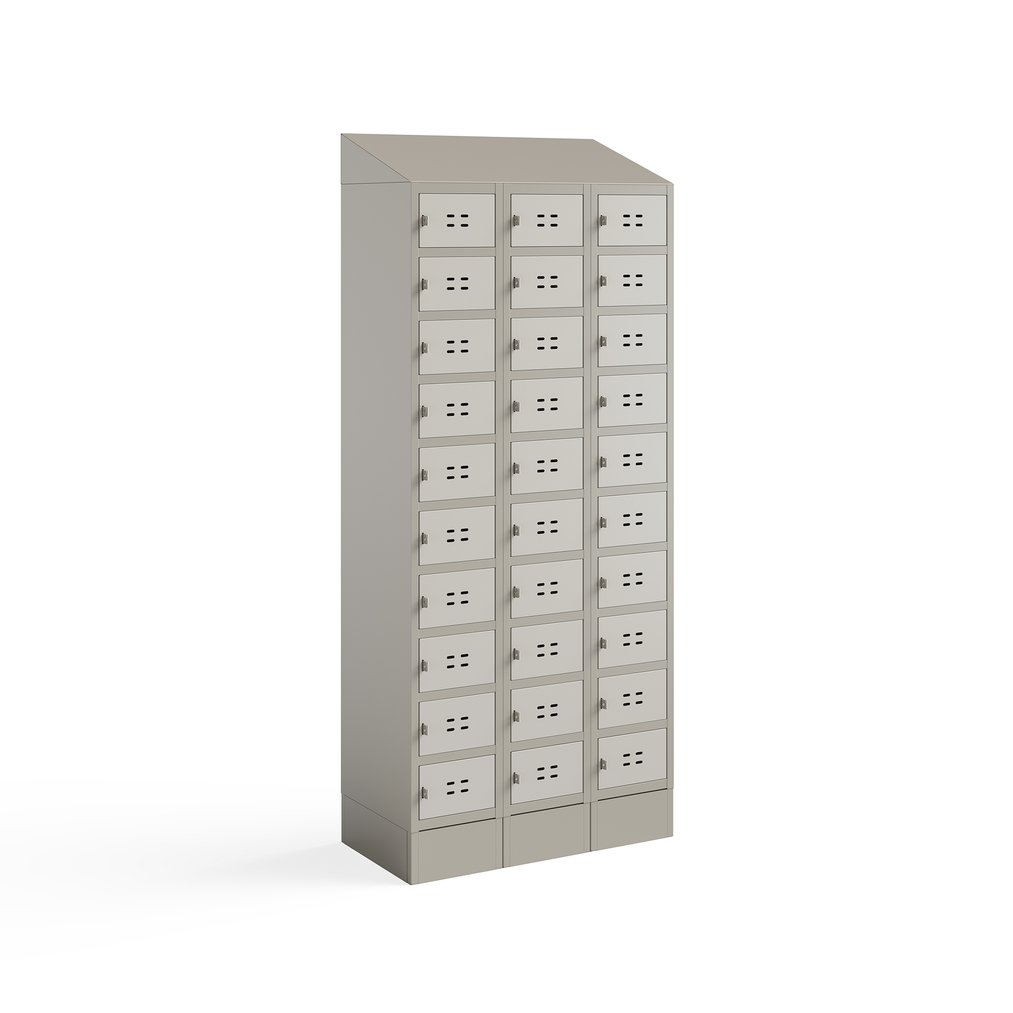Triple Continuous Metal Locker Base Addition 35″W x 16″D x 5.75″H – 5520TN