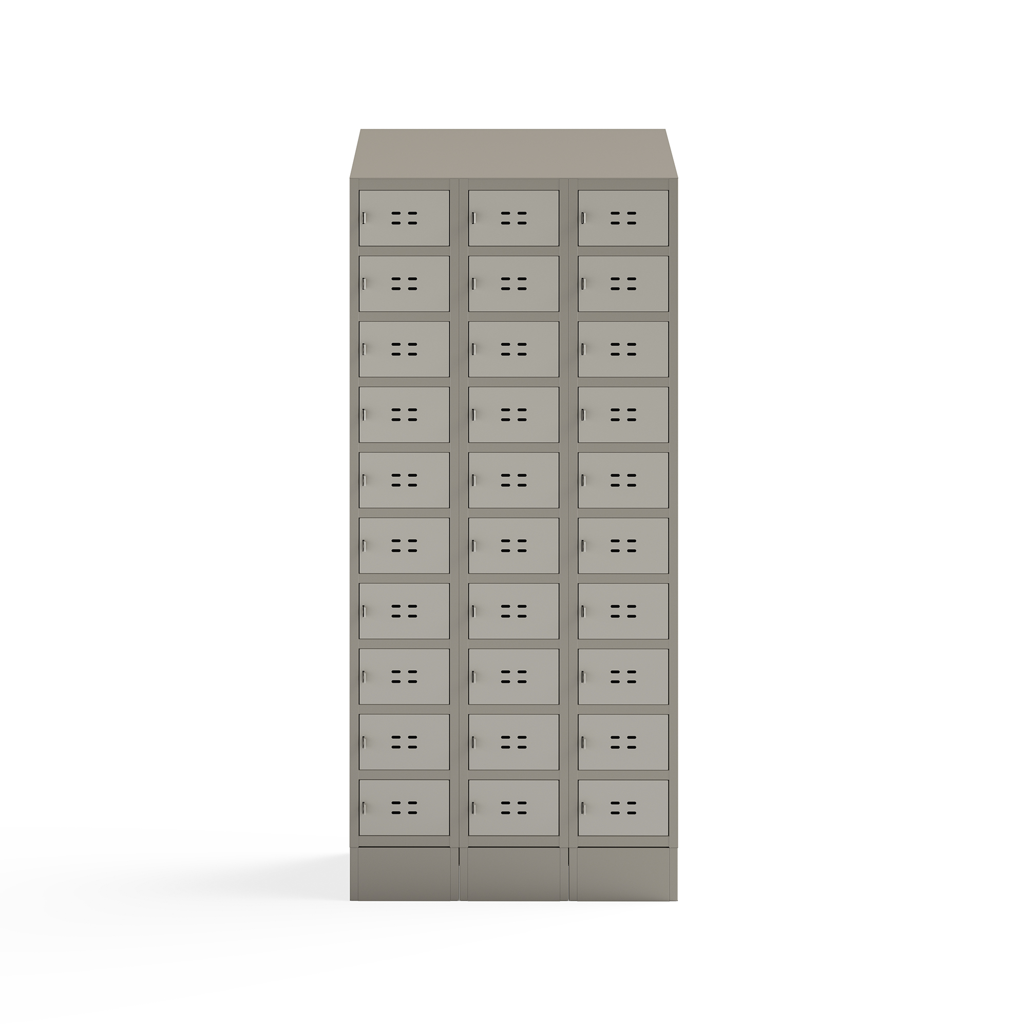 Triple Continuous Metal Locker Base Addition 35″W x 16″D x 5.75″H – 5520TN