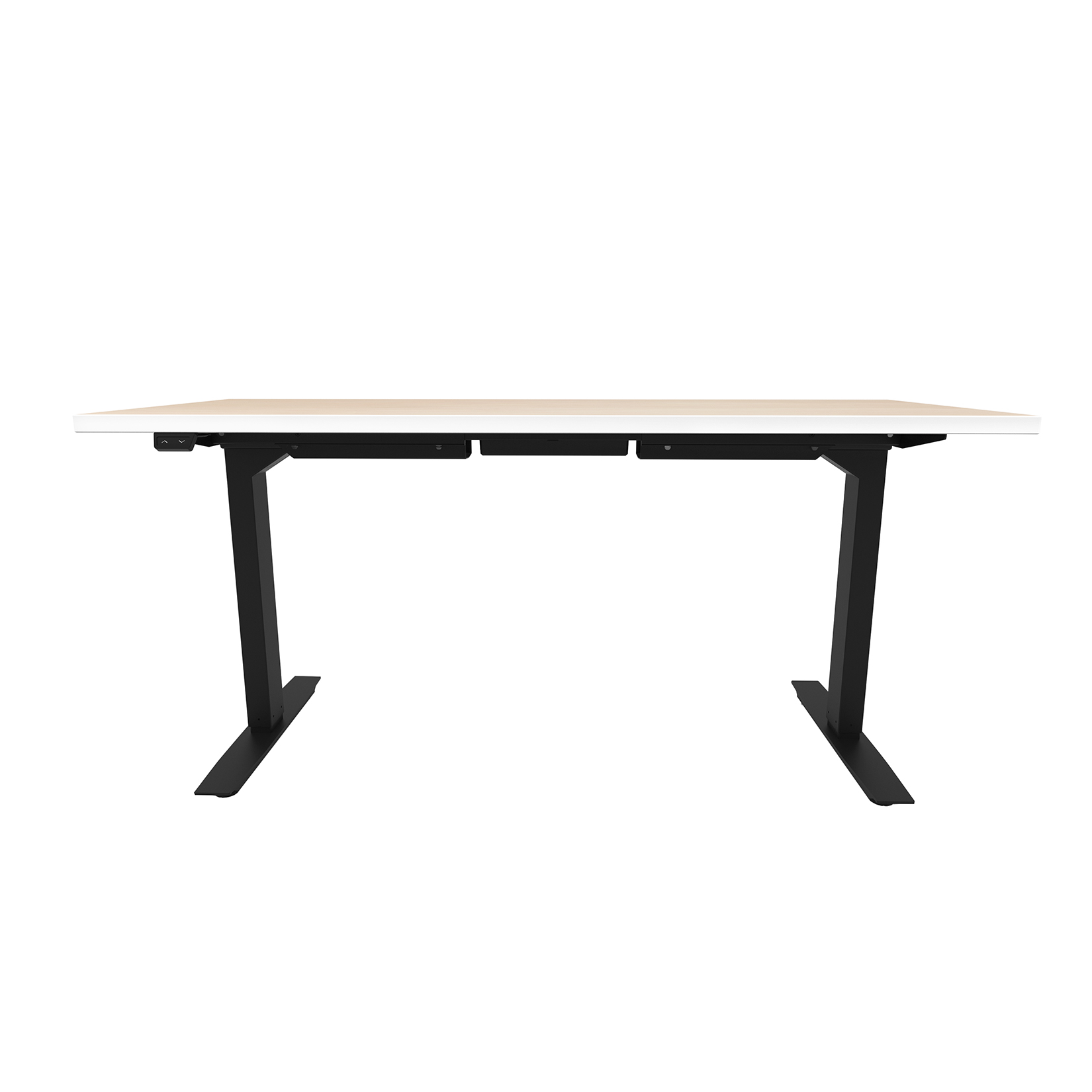 ML-Series Height-Adjustable Table, 24×60 Laminate Top, 2-Stage/2-Leg Base – ML222460BLFUMPWI