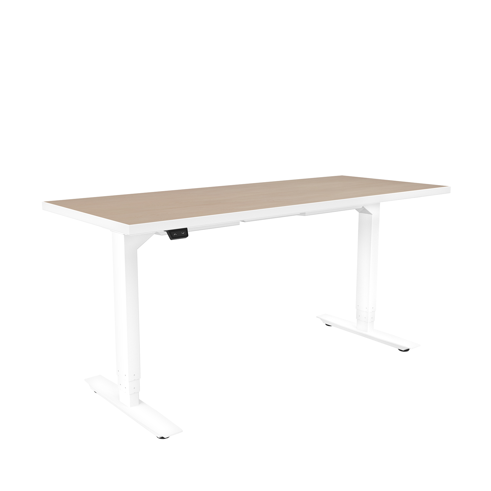 ML-Series Height-Adjustable Table, 24×60 Laminate Top, 3-Stage/2-Leg Base – ML322460WHFUMPWI