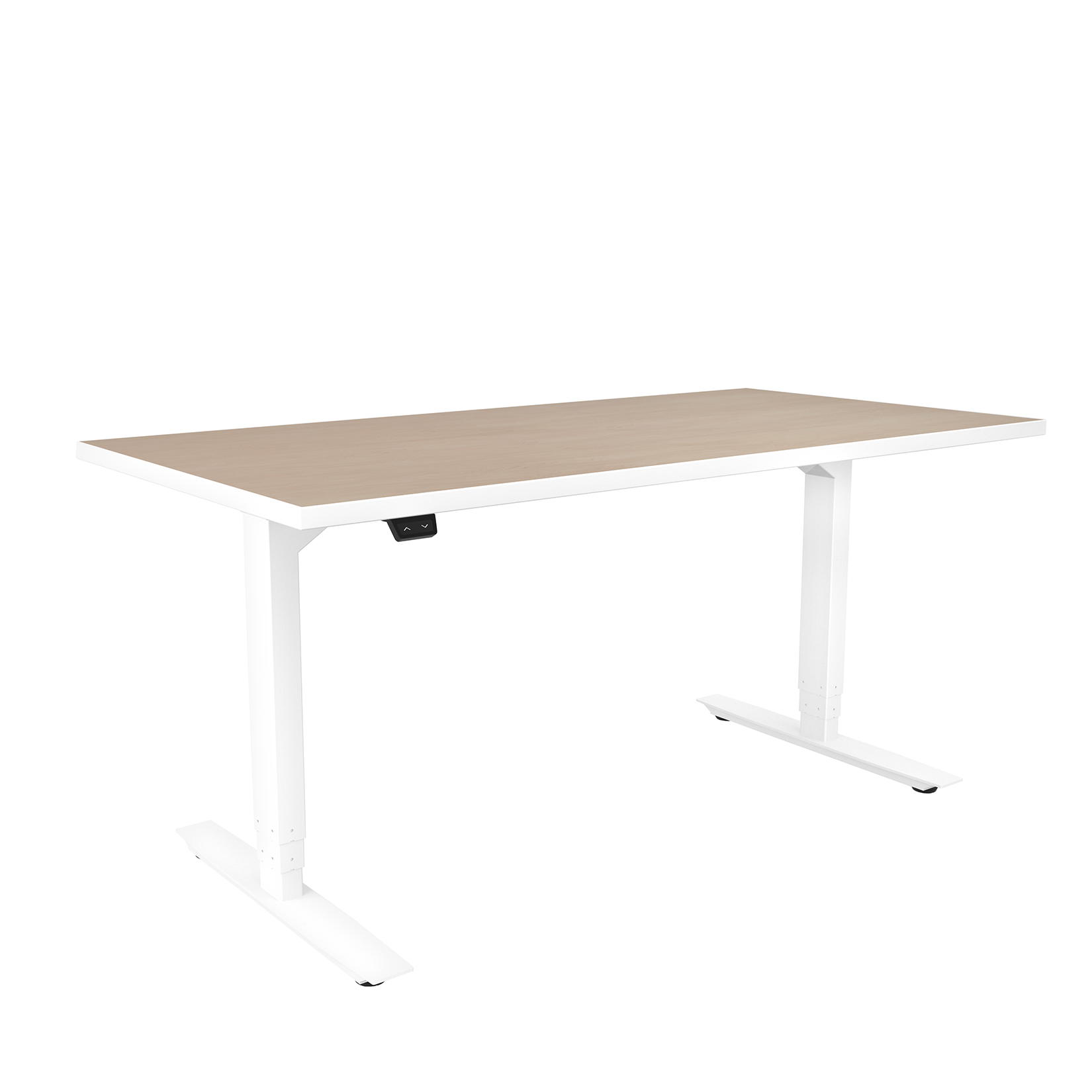 ML-Series Height-Adjustable Table, 30×60 Laminate Top, 3-Stage/2-Leg Base – ML323060WHFUMPWI