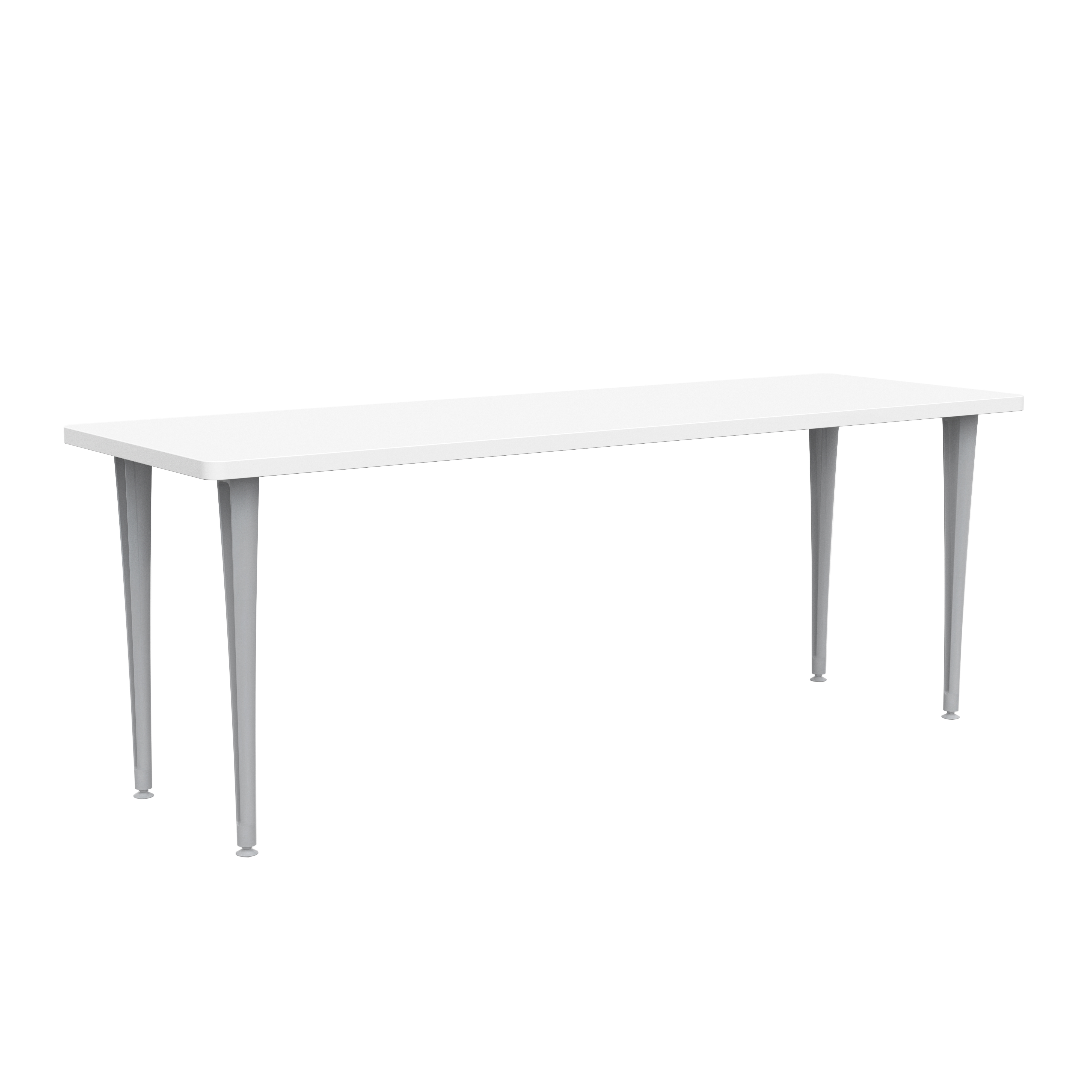 Rumba 72×24″ Fixed Base Table Post-Leg Glide – RBA7224PGSLDSWT