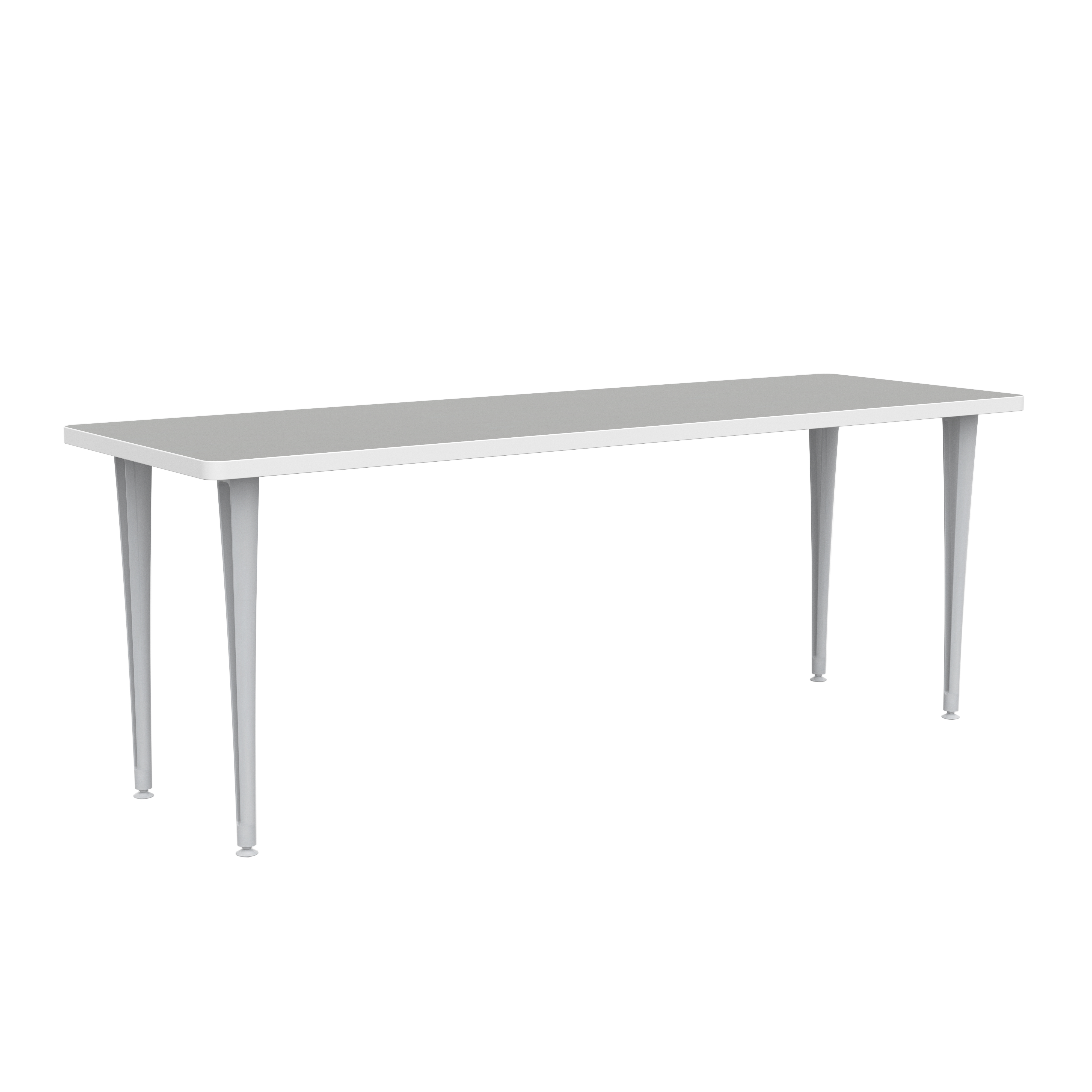 Rumba 72×24″ Fixed Base Table Post-Leg Glide – RBA7224PGSLFNGY