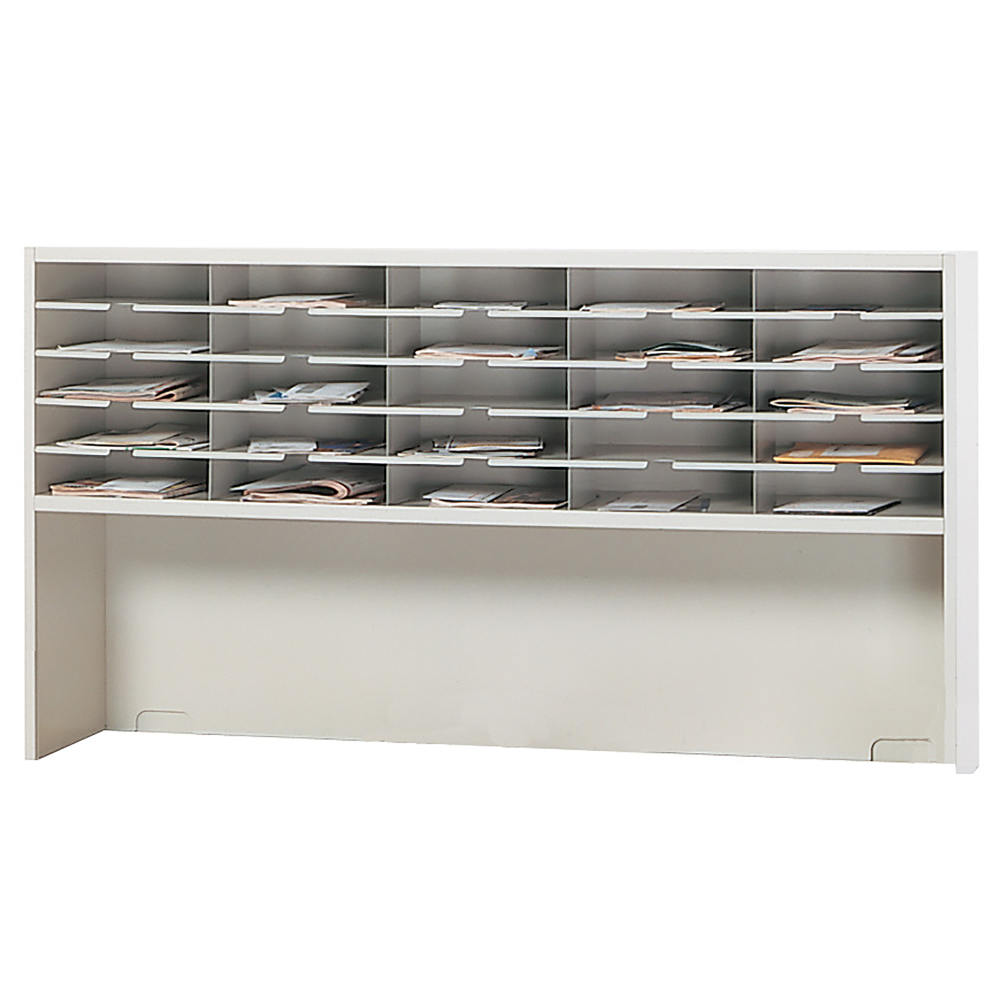 Mailflow-to-Go 1-Tier Sorter, Riser, 60″W x 13 1/4″D x 33 1/4″H, (25) 3″H Sorting Pkts
